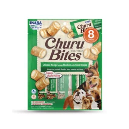 CHURU Dog Bites Receita De Frango com Atum 8x12gr