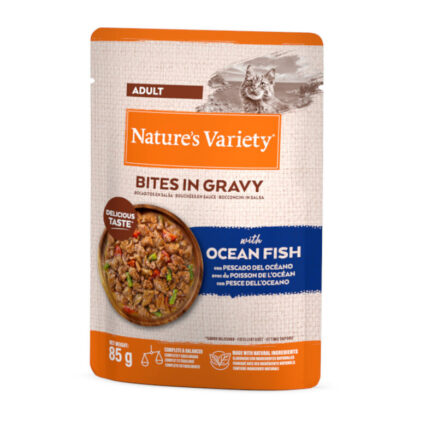 Nature's Variety Bites in Gravy Peixe do Oceano 85gr