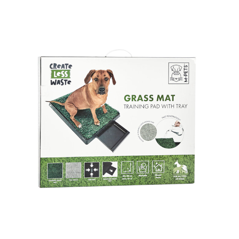 M-Pets Puppy Pad Grass c/Tabuleiro 58x46cm