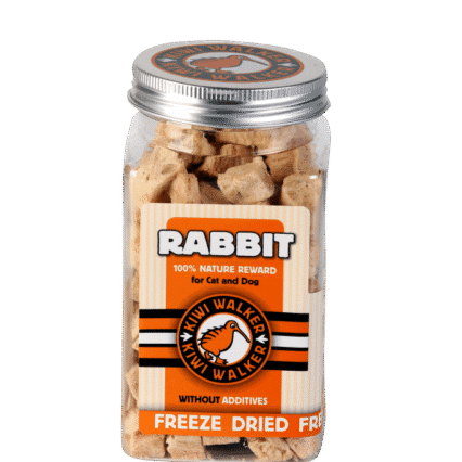 Kiwi Walker FD Snack-Rabbit Square Jar - 75g