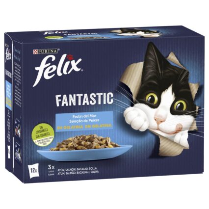 Felix Fantastic Gelatina de Peixe 12x85gr