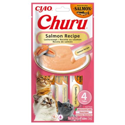 CHURU Gato Receita de Salmão 4x14gr