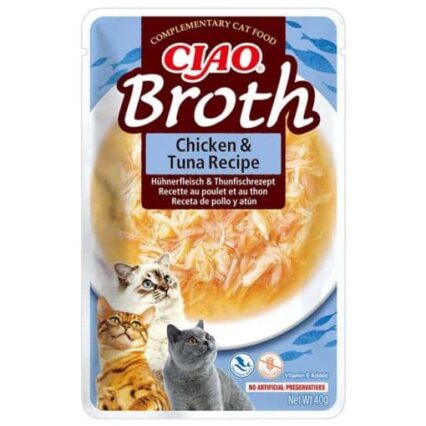 CHURU Gato Broth Receita de Frango com Atum 40gr
