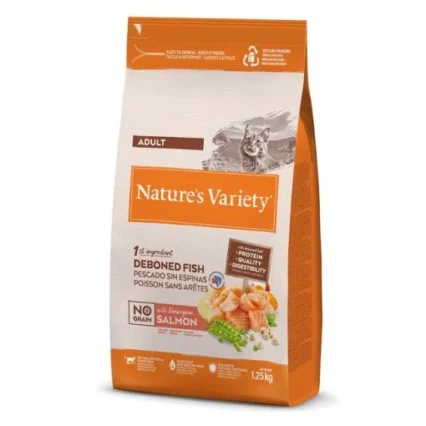 Nature's Variety Cat No Grain Adult Salmon 1.25Kg