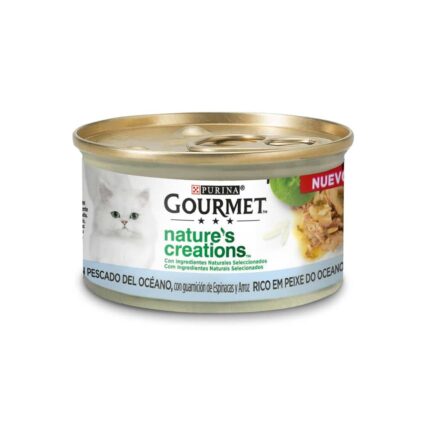GOURMET NATURE'S CREATIONS Peixe Oceano, Espinafres e Arroz 85g