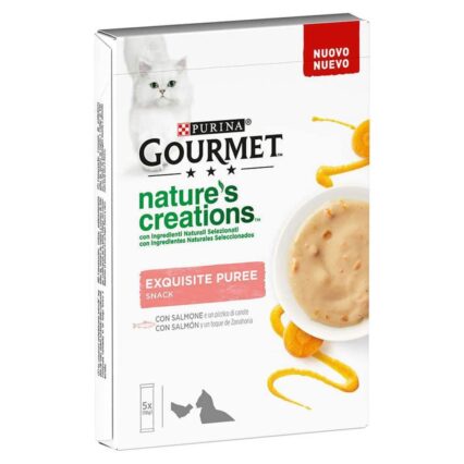 Gourmet Nature´s  Creations Puré Salmão e Cenoura 5x10gr
