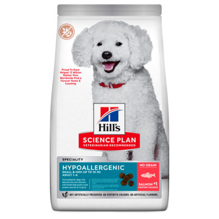 Hills Science Plan Adult Hypoallerg Small Mini Salmao e Atum 1.5kg
