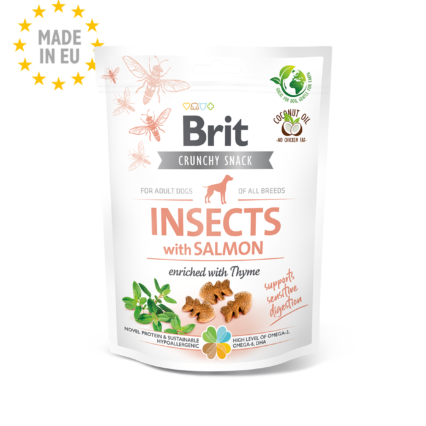 Brit Care Crunchy Cracker Insects with Salmon 200gr