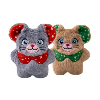 Kong Holiday Cat Snuzzle Mouse Cinzento