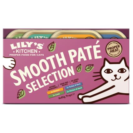 LILY'S KITCHEN Smoth Paté Selection (Frango, Borrego, Peru e Pato, Frango e Caça) 8x85gr