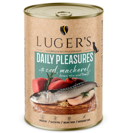 LUGER'S DP - Bacalhau, Cavala, Arroz Integral e Tomate 400g