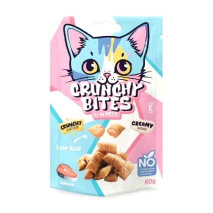 Crunchy Bites Gato Snack Salmão 60gr