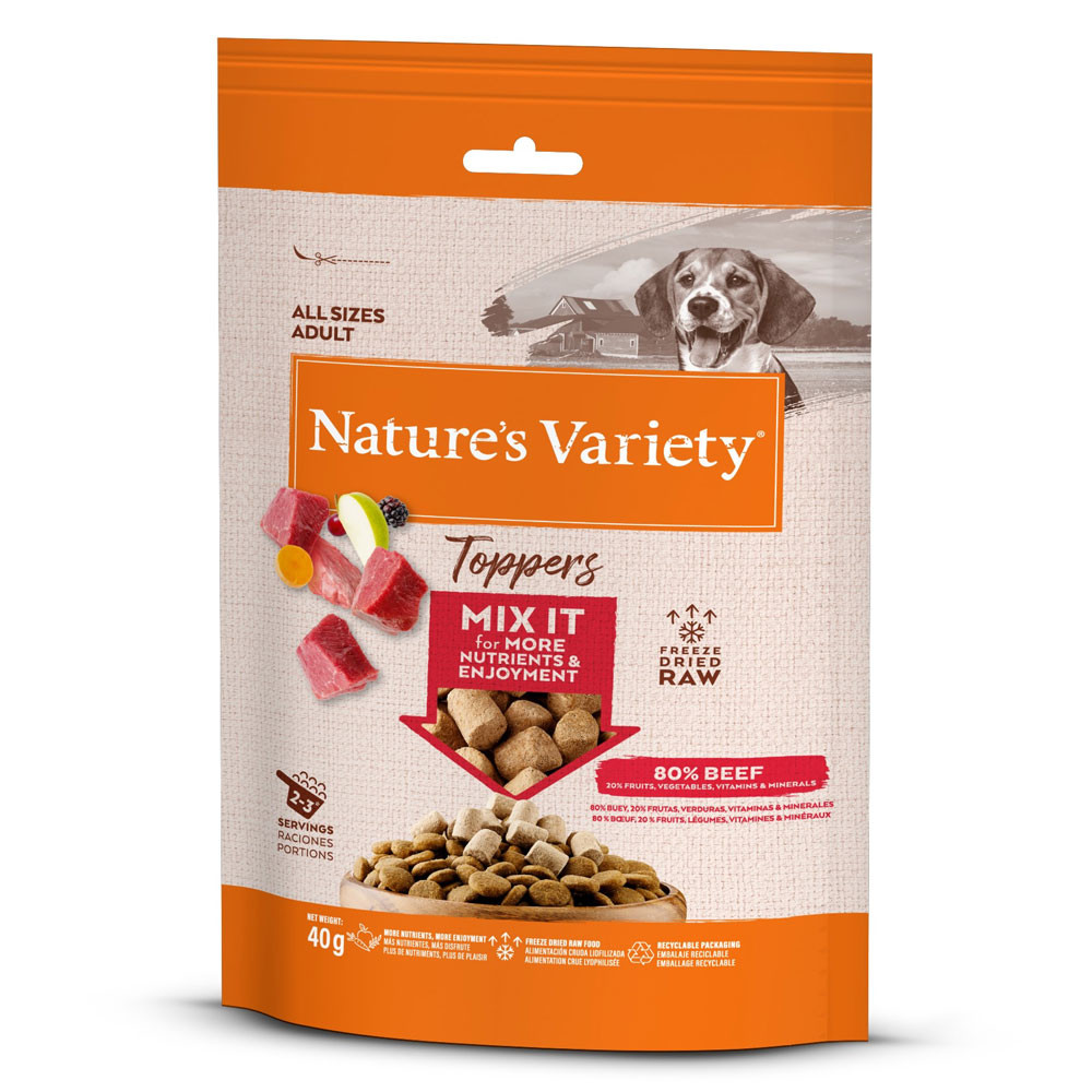 Nature's Variety Dog FD Toppers Beef 40g