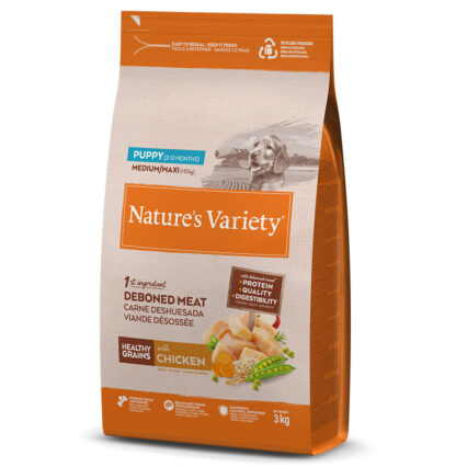 Nature's Variety Dog Grain Medium Puppy Chicken 3Kg