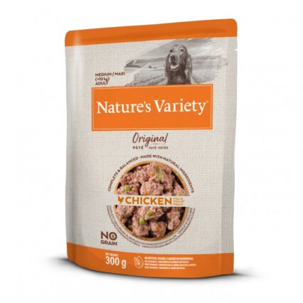 Nature's Variety Dog Wet Original No Grain Medium Frango Pate 300gr