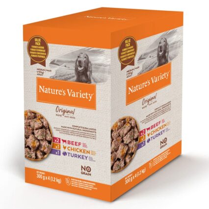 Nature's Variety Dog Wet Original No Grain Medium Multipack 4x300gr