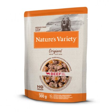 Nature's Variety Dog Wet Original No Grain Medium Vaca Pate 300gr