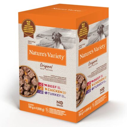 Nature's Variety Dog Wet Original No Grain Mini Multipack 4x150gr
