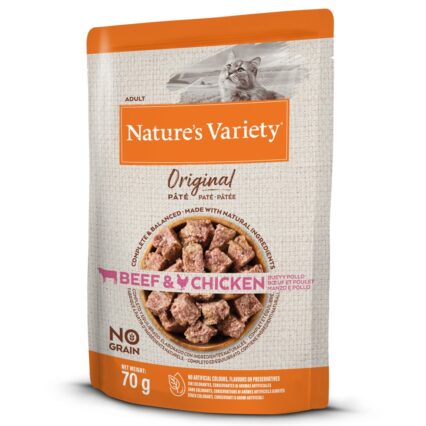 Nature's Variety Cat Wet Original No Grain Vaca & Frango 70g