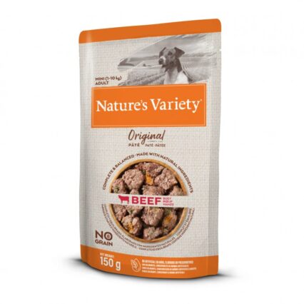 Nature's Variety Dog Wet Original No Grain Mini Vaca 150gr