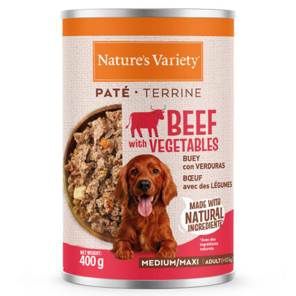 Nature's Variety Dog Wet Pate Med/Max Vaca 400gr