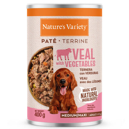 Nature's Variety Dog Wet Pate Med/Max Vitela 400gr
