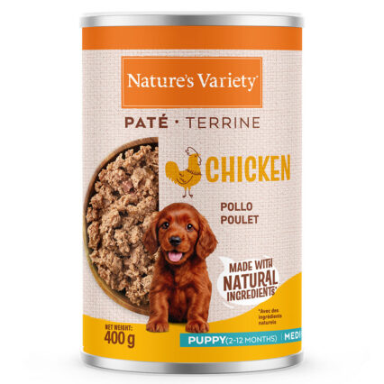 Nature's Variety Dog Wet Pate Med/Max Puppy Frango 400gr