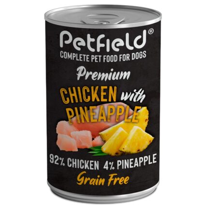 Petfield Wetfood Dog Chicken&Pineapple 400g