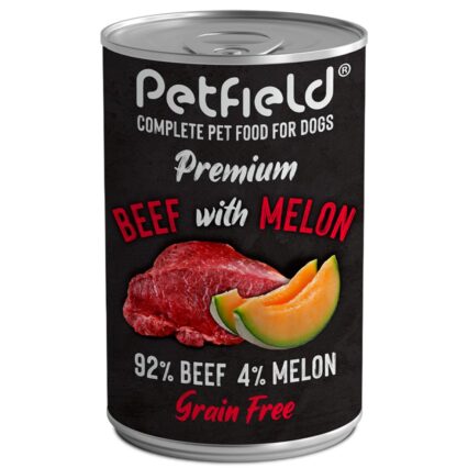 Petfield Wetfood Dog Beef&Melon 400g