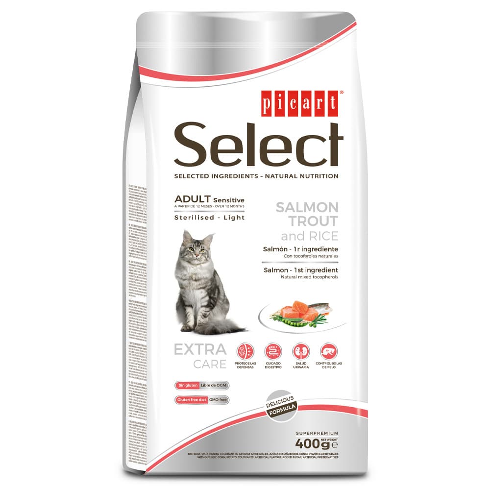 Picart Select Cat Adult Sterilised Light Sensitive Salmon 2kg
