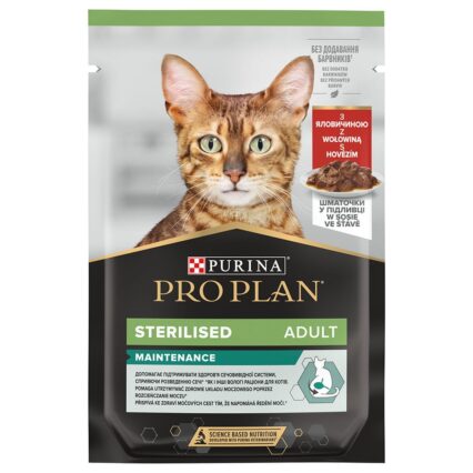Pro plan Cat Sterilised Nutrisavour Beef 85gr