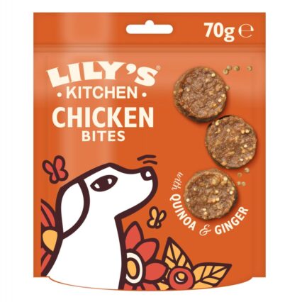 LILY'S KITCHEN Frango Bites com Quinoa e Gengibre 70g
