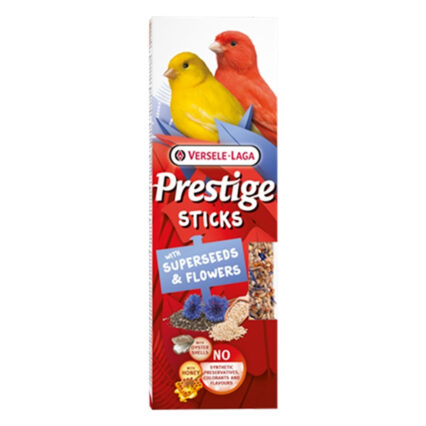 Versele-Laga Prestige Sticks Canário Super Sementes e Flores 2uni 60gr