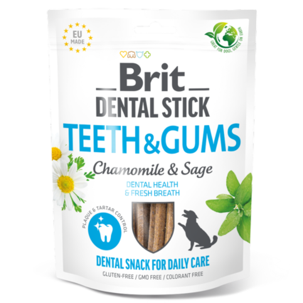 Brit Care Dental Stick Teeth & Gums Chamomile & Sage | 7 sticks