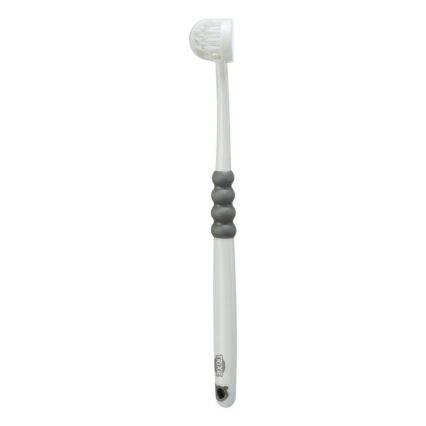 Escova de Cabeça Tripla P/Higiene Dentaria p/Cães e Gatos