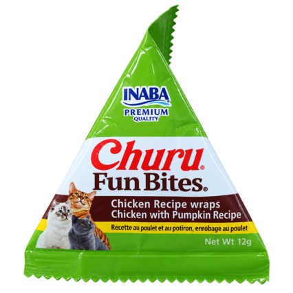 CHURU Gato Fun Bites Wraps Frango e Abóbora 12gr