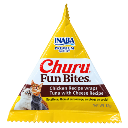 CHURU Gato Fun Bites Wraps Frango, Atum e Queijo 12gr