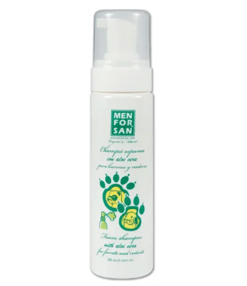MenForSan Champu Espuma Seca com Aloe Vera para Roedores