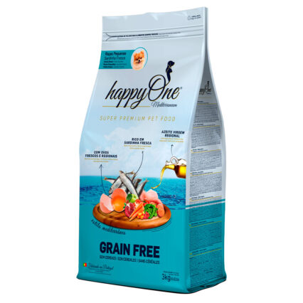 Happy One Mediterraneum Cão Small Breeds Sardine 3kg