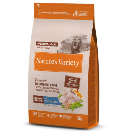 Nature’s Variety Dog Grain Med Adult White Fish
