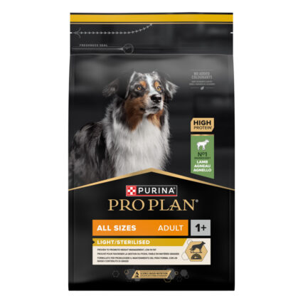 Pro Plan Dog All Size Light/Sterilised Borrego
