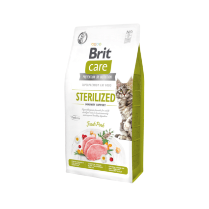 Brit Care Cat Grain Free Sterilised Immunity Suppory | Pork