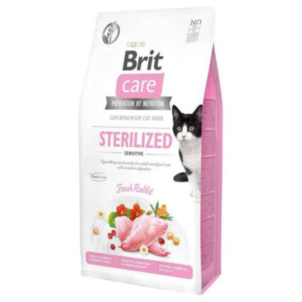Brit Care Cat Grain Free Sterilised Sensitive | Rabbit & Peas