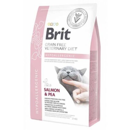 Brit Veterinary Diet Cat Hypoallergenic Grain free Salmon e Pea