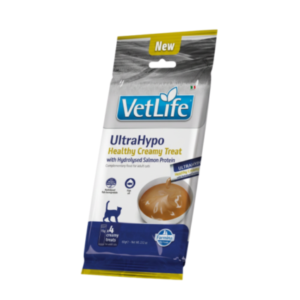 VetLife Cat UltraHypo Creamy Treat Hydrolysed Salmon 4x15gr