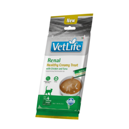 VetLife Cat Renal Creamy Treat Chicken & Tuna 4x15gr