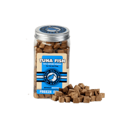 Kiwi Walker FD Snack-Tuna Fish Square Jar 110g