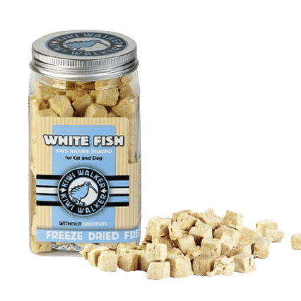 Kiwi Walker FD Snack-White Fish Square Jar 60g