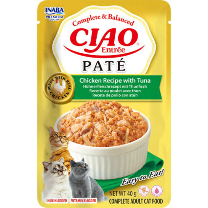 Ciao Cat Entree Pate Receita de Frango com Atum 40gr