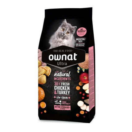 Ownat Ultra Kitten Sterilized 3kg